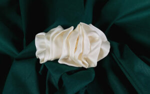 ivory French clip wedding hair accessory